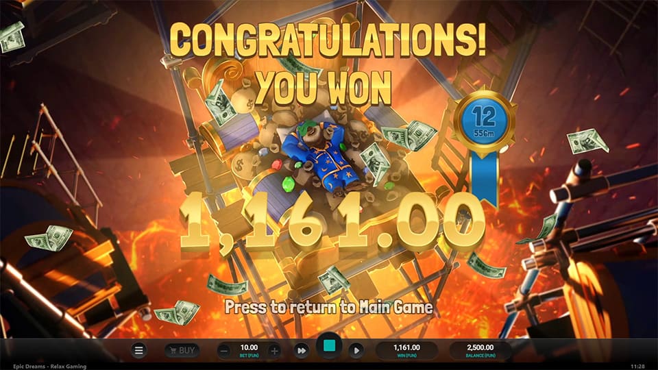 Epic Dreams slot big win