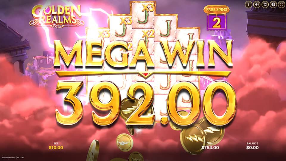 Golden Realms slot big win