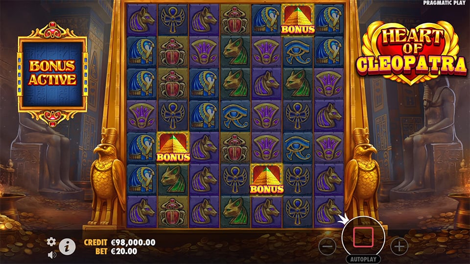 Heart of Cleopatra slot free spins