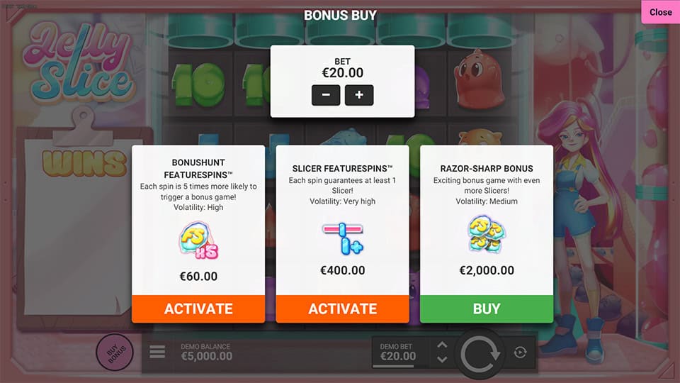 Jelly Slice slot bonus buy