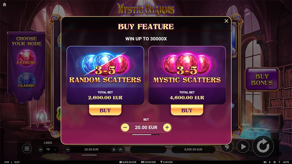 Mystic Charms slot bonus buy