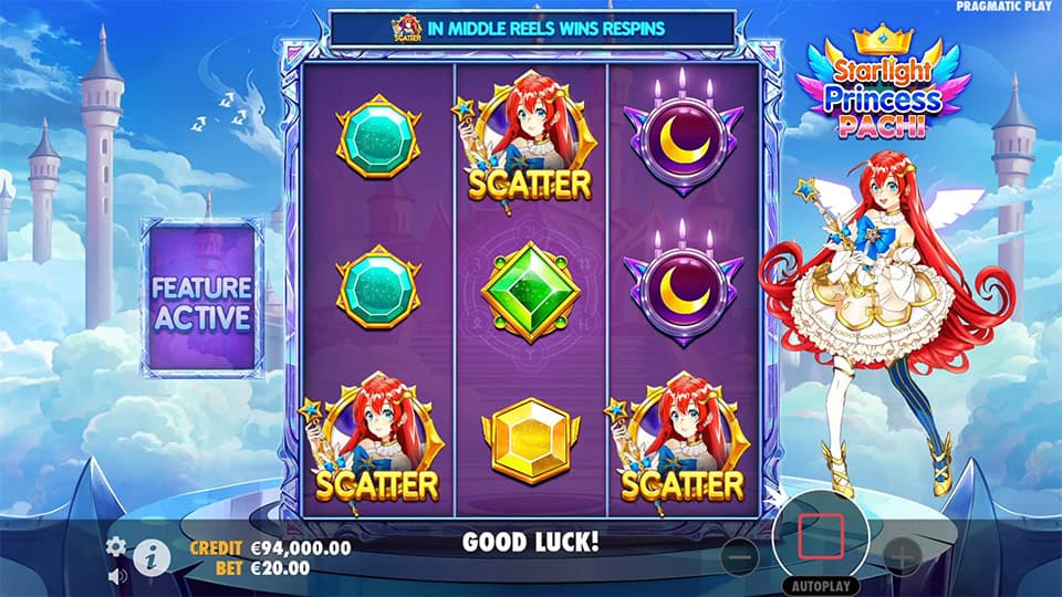 Starlight Princess Pachi slot free spins