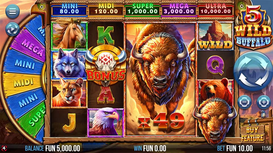 5 Wild Buffalo slot