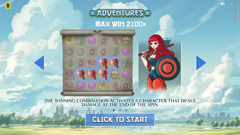 Adventures slot features