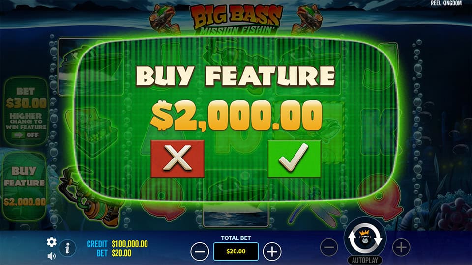 Big Bass Fishing Mission slot bonus buy