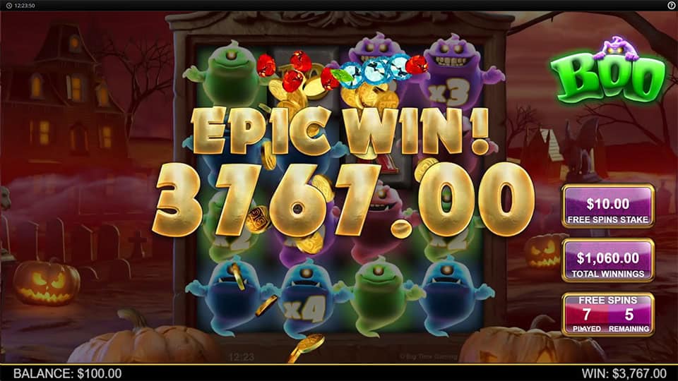 Boo slot big win