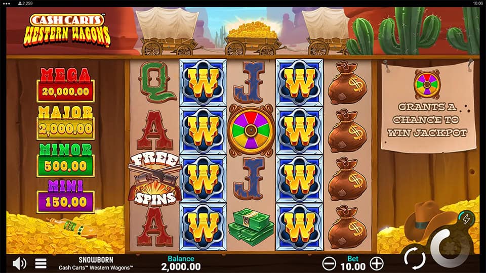 Cash Carts Western Wagons slot