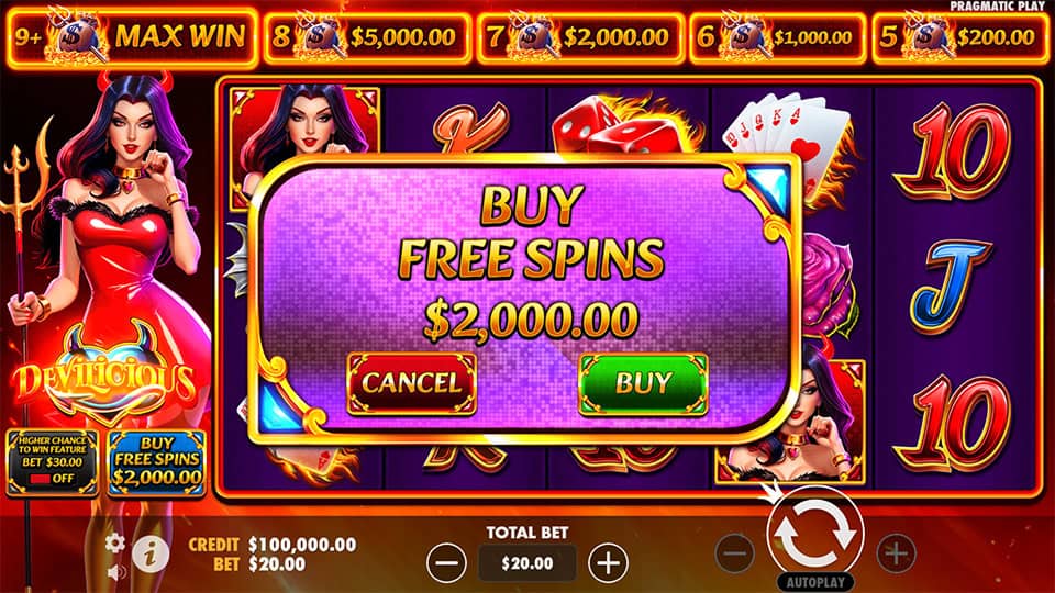 Devilicious slot bonus buy