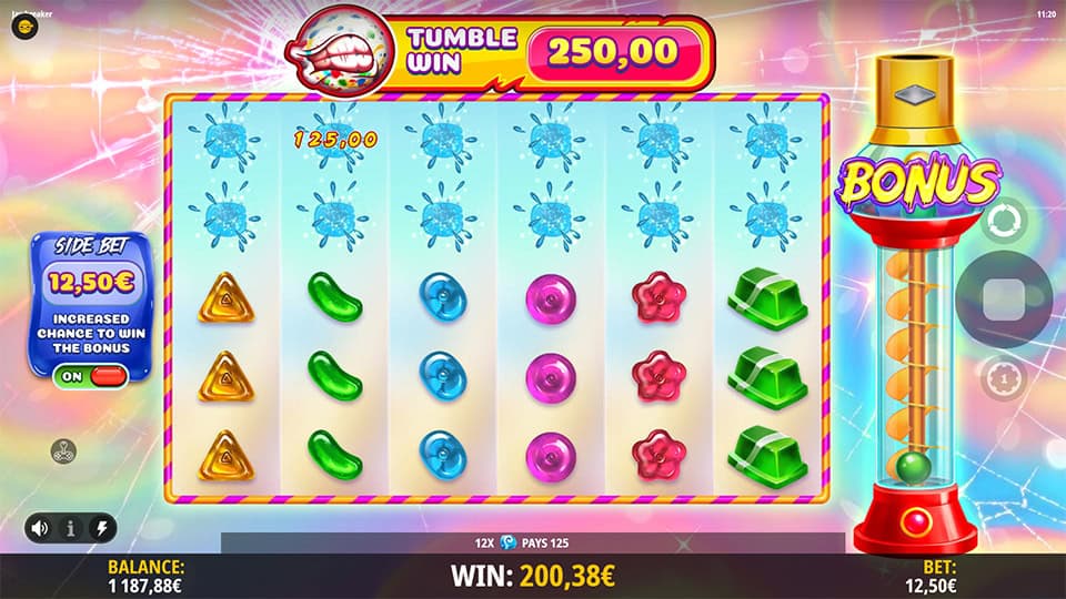 Jawbreaker slot feature tumble