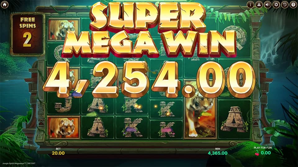 Jungle Spirit Megaways slot big win