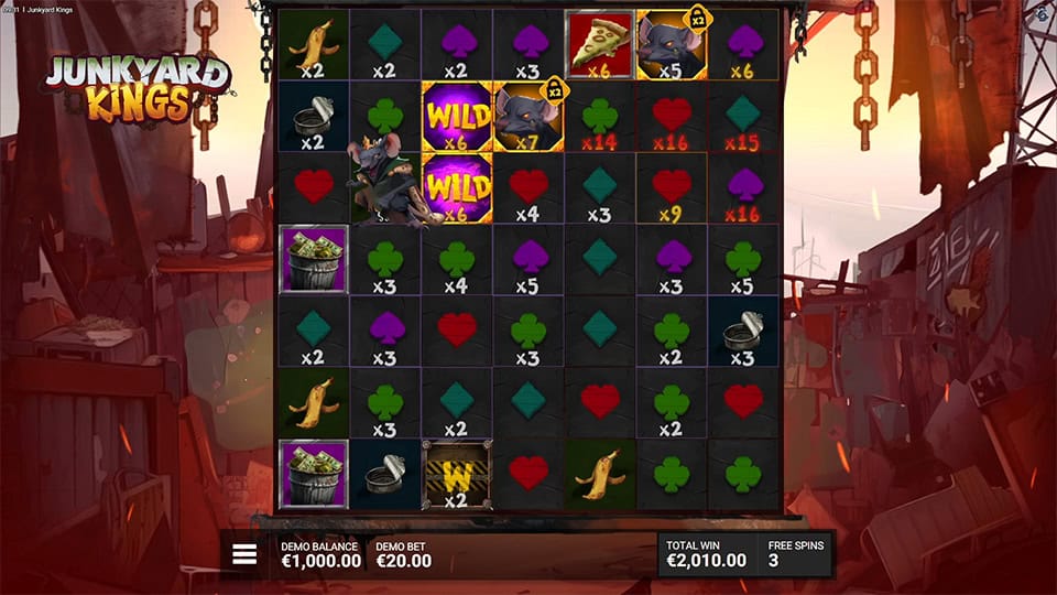 Junkyard Kings slot feature walking wild