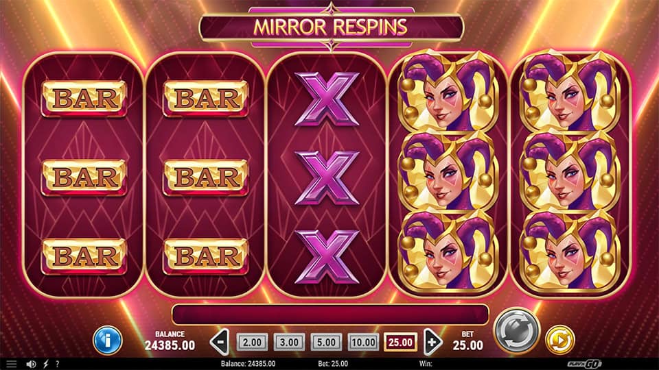 Mirror Joker slot feature mirror respins