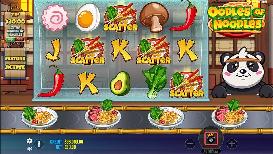 Oodles of Noodles slot free spins