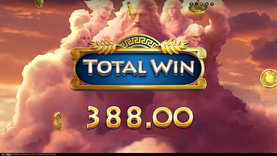 Pandoras Treasure slot big win