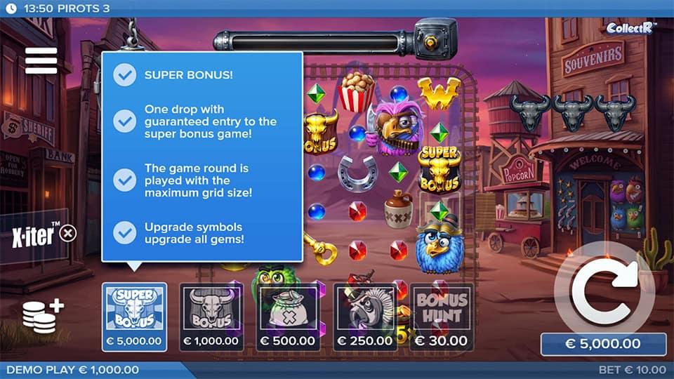 Pirots 3 slot bonus buy