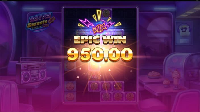 Retro Sweets slot big win