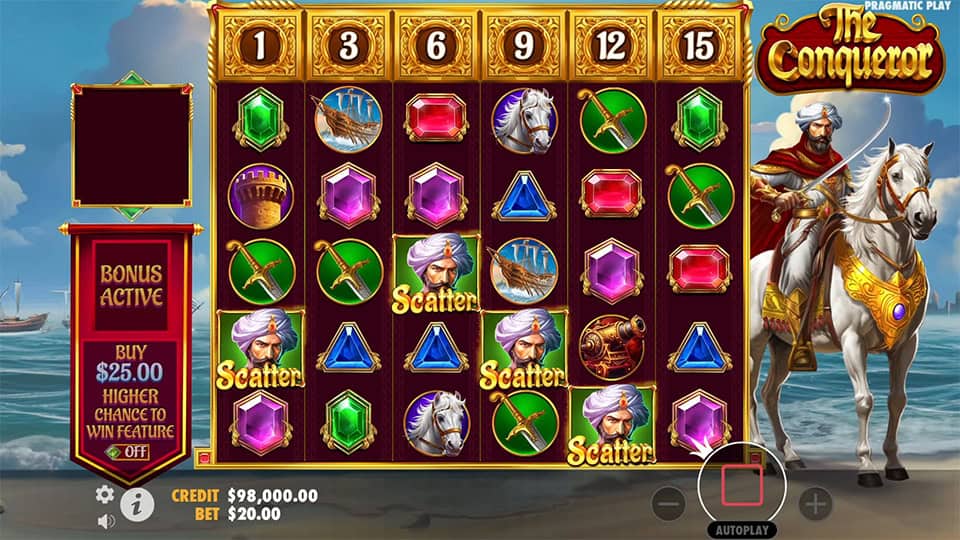 The Conqueror slot free spins