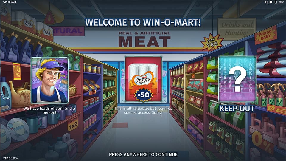 Win O Mart slot features