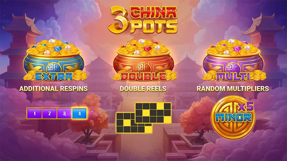 3 China Pots slot features