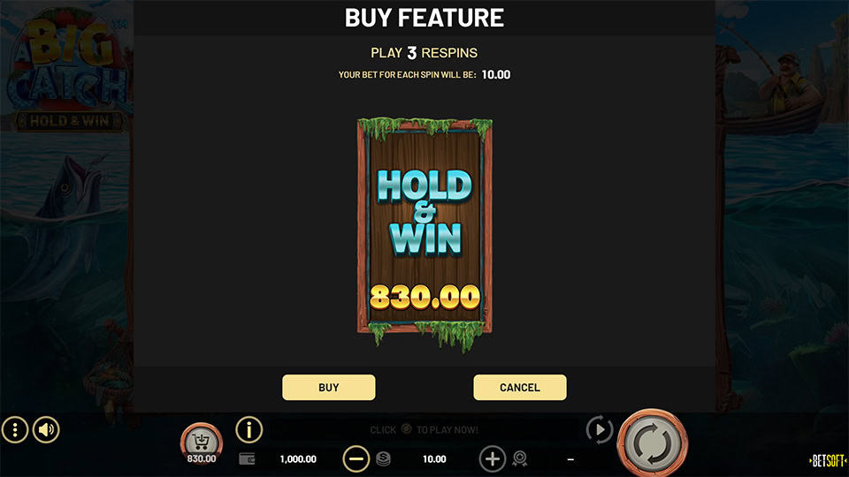 A Big Catch Hold Win slot bonus buy