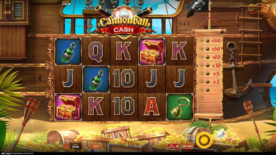 Cannonball Cash slot