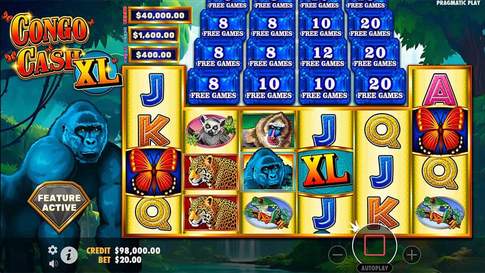 Congo Cash XL slot free spins