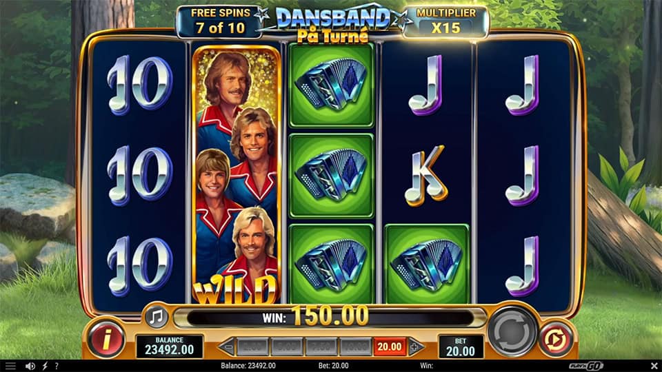 Dansband Pa Turne slot feature expanding wild