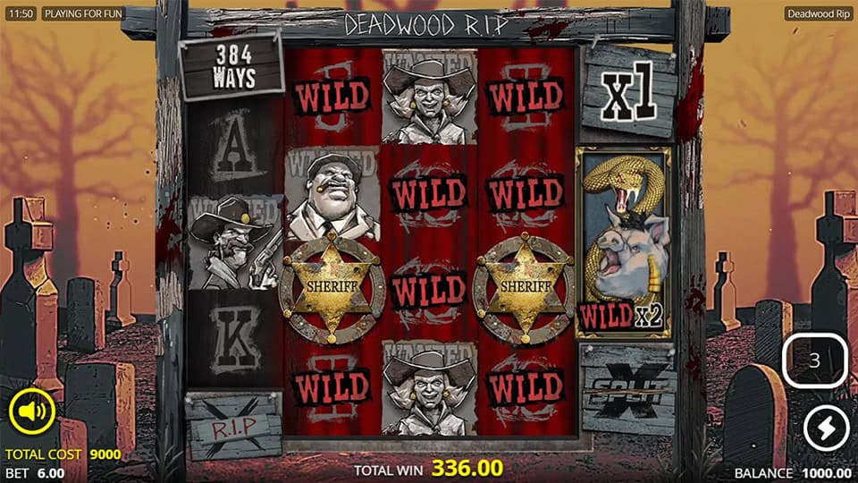 Deadwood RIP slot feature shootout