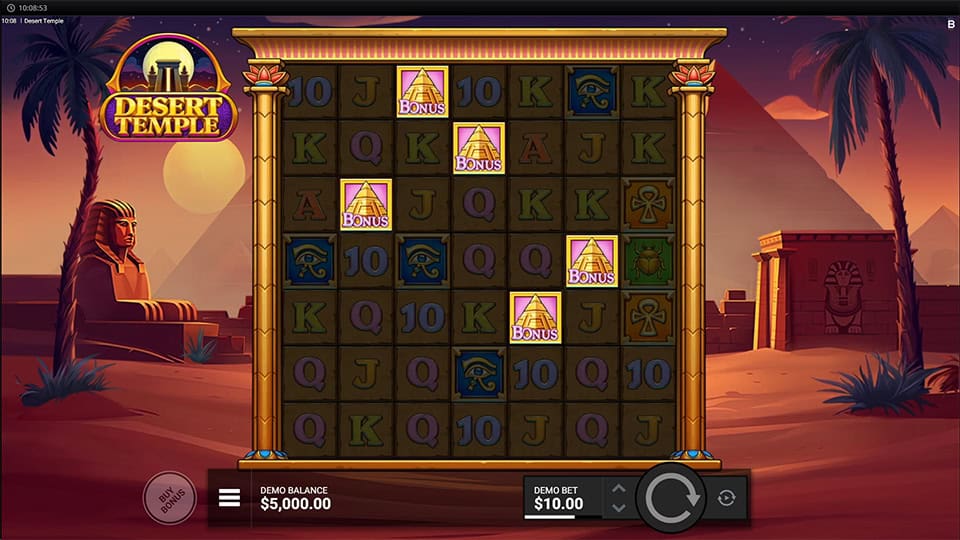 Desert Temple slot free spins