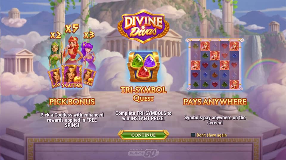 Divine Divas slot features