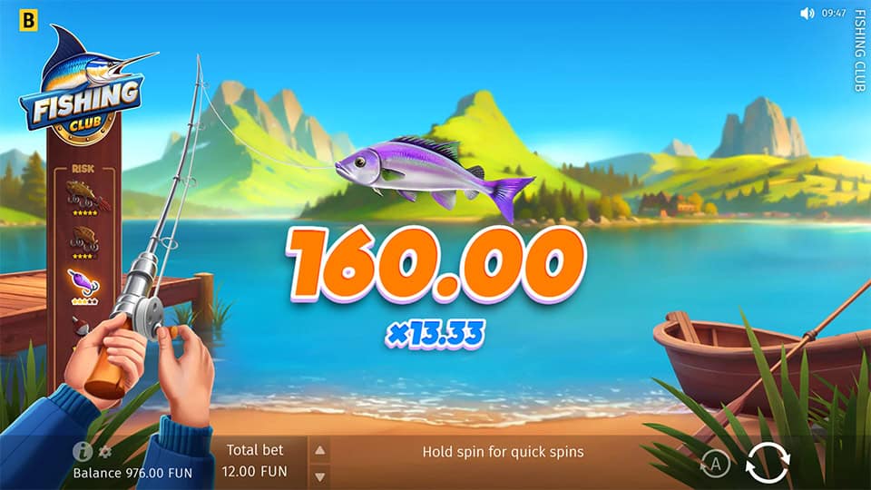 Fishing Club slot feature fishing