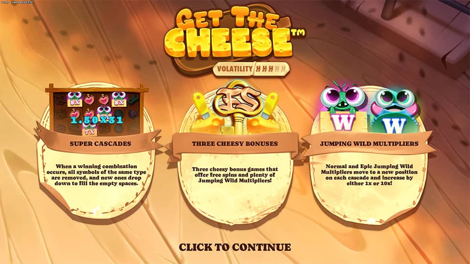 Get The Cheese slot features