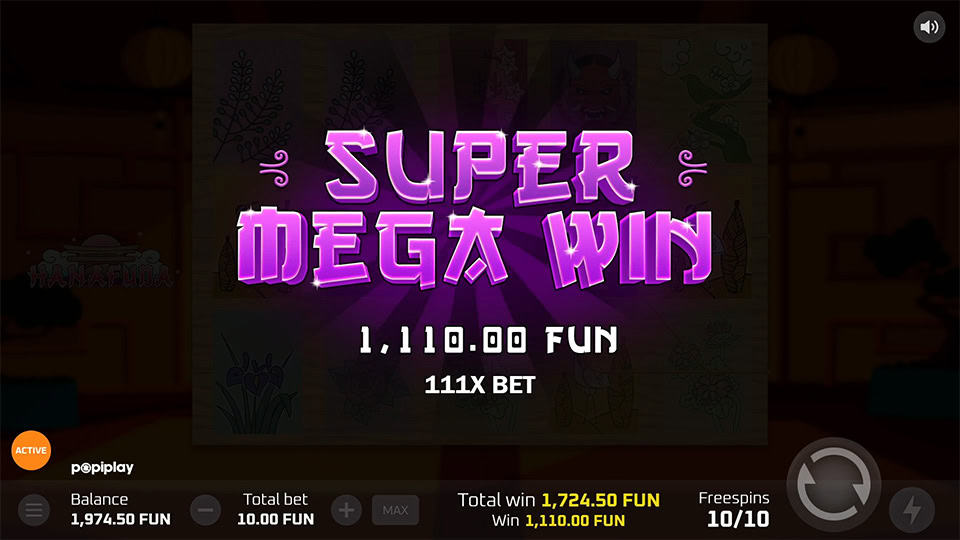 Hanafuda slot big win