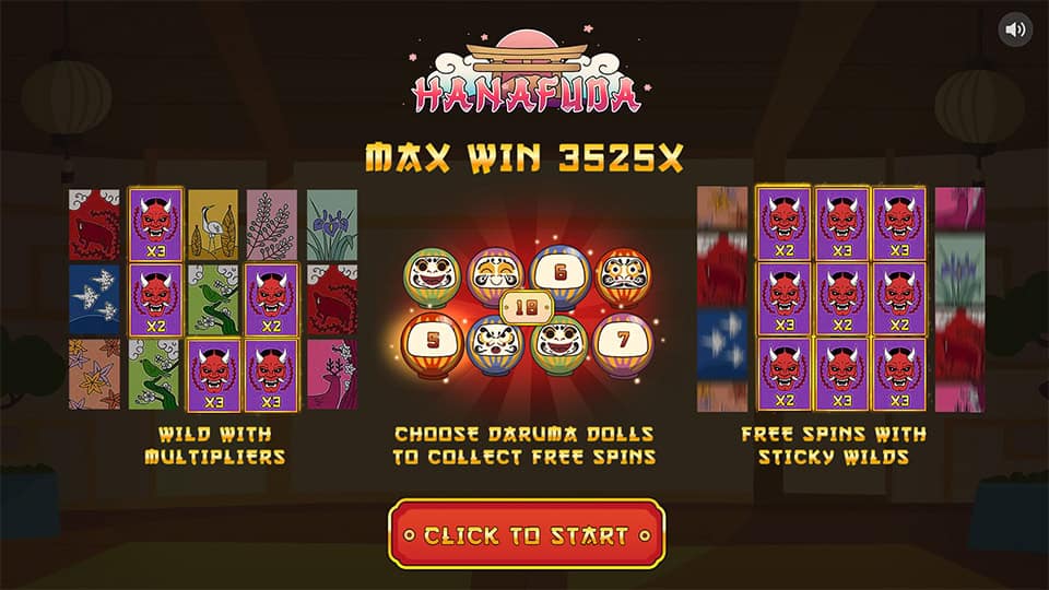 Hanafuda slot features