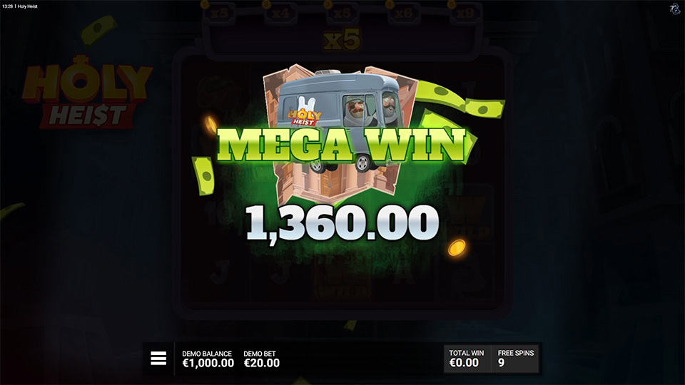 Holy Heist slot big win