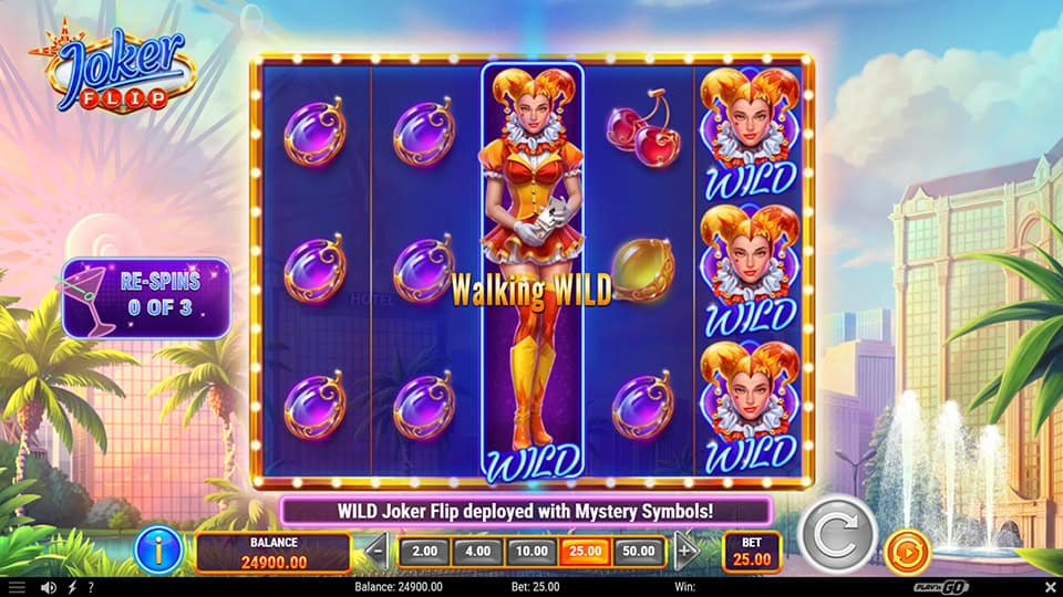 Joker Flip slot feature walking wild