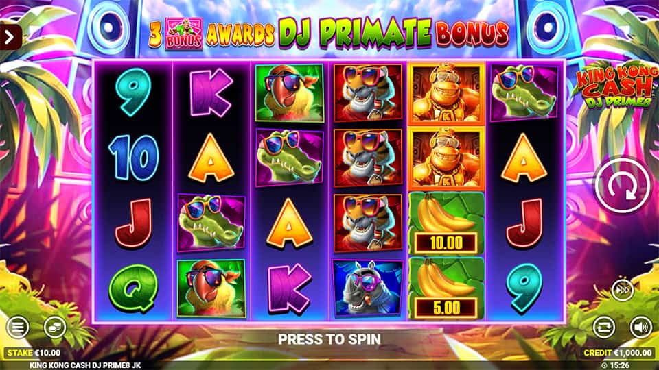 King Kong Cash DJ Prime8 slot