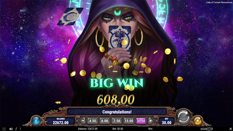 Lady of Fortune Remastered slot big win