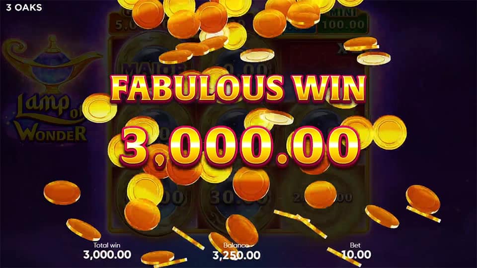 Lamp of Wonder slot big win