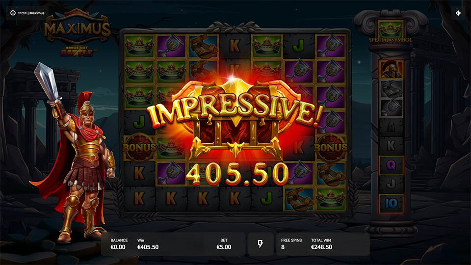 Maximus slot big win