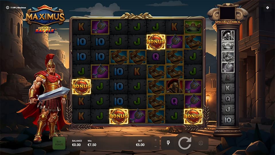 Maximus slot free spins