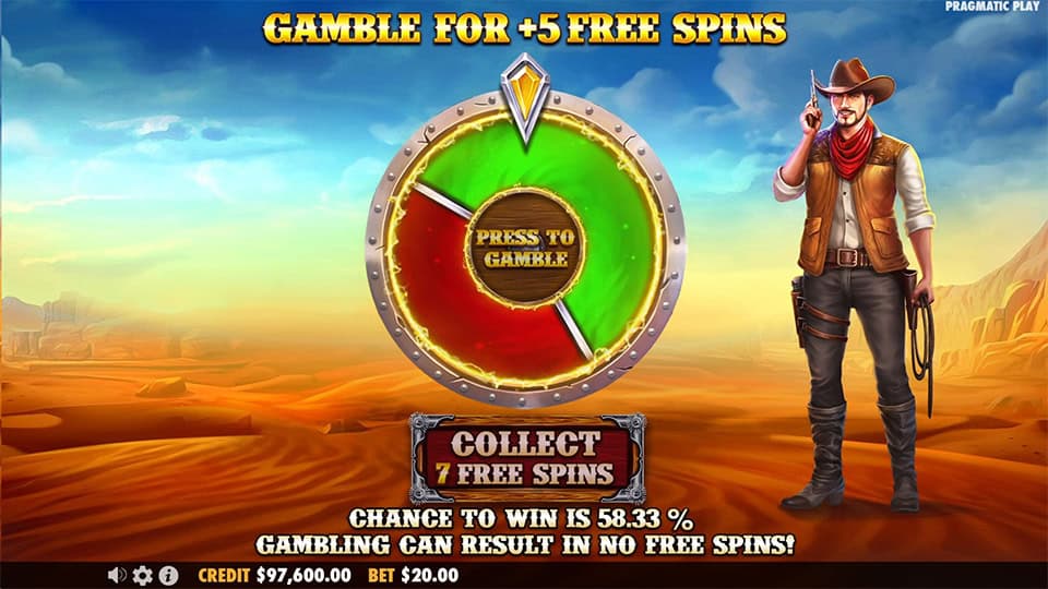 Mustang Gold Megaways slot feature gamble free spins