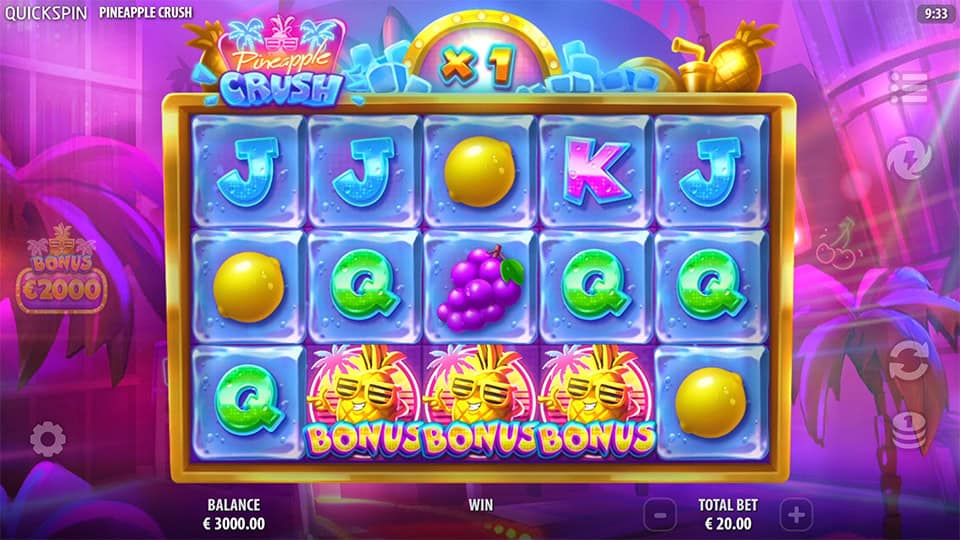 Pineapple Crush slot free spins