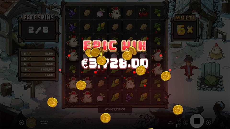 Pixel Farm slot big win