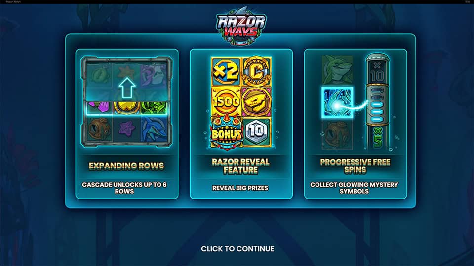 Razor Ways slot features