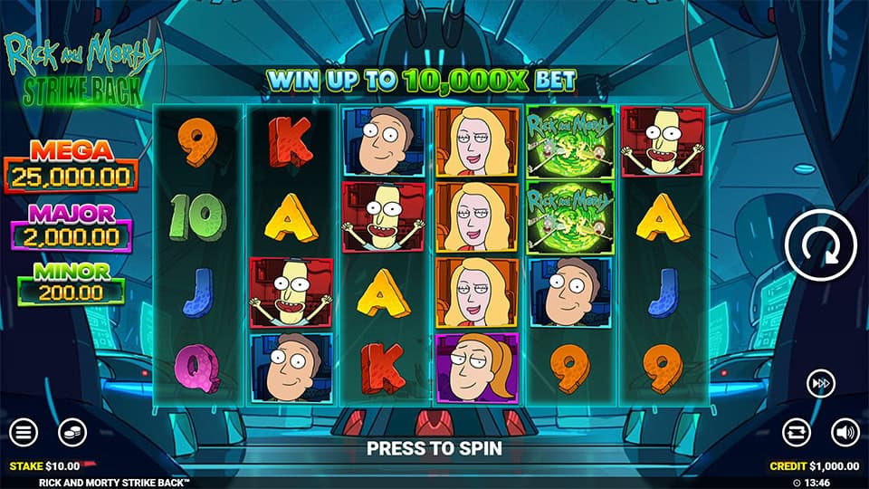 Rick and Morty Strike Back slot