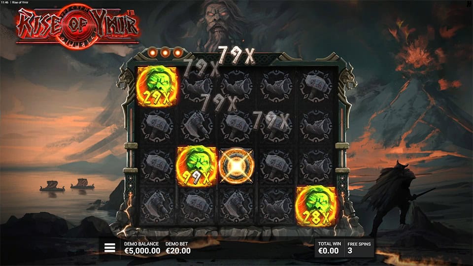 Rise of Ymir slot feature golden asgardian orb