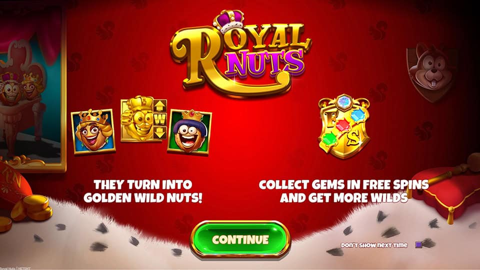 Royal Nuts slot features