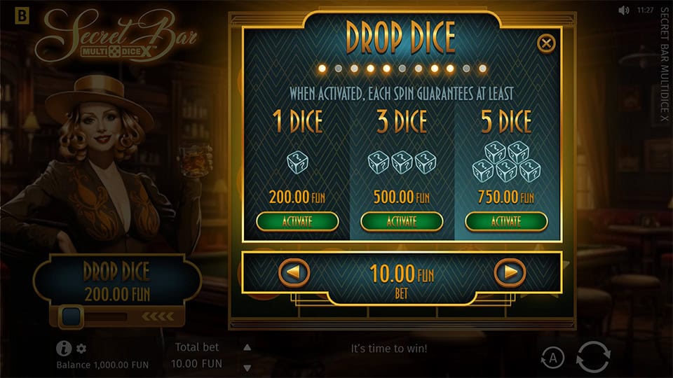 Secret Bar MultiDice X slot bonus buy