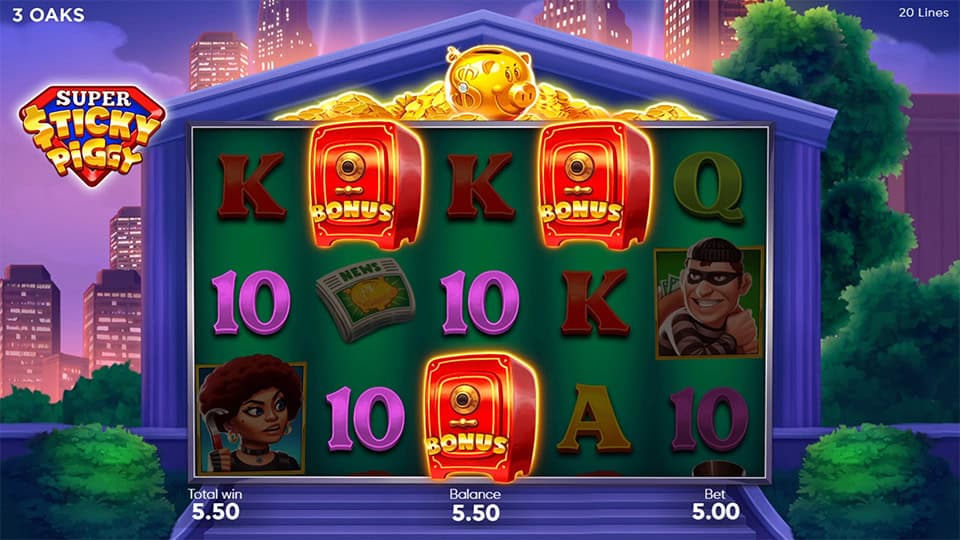 Super Sticky Piggy slot free spins